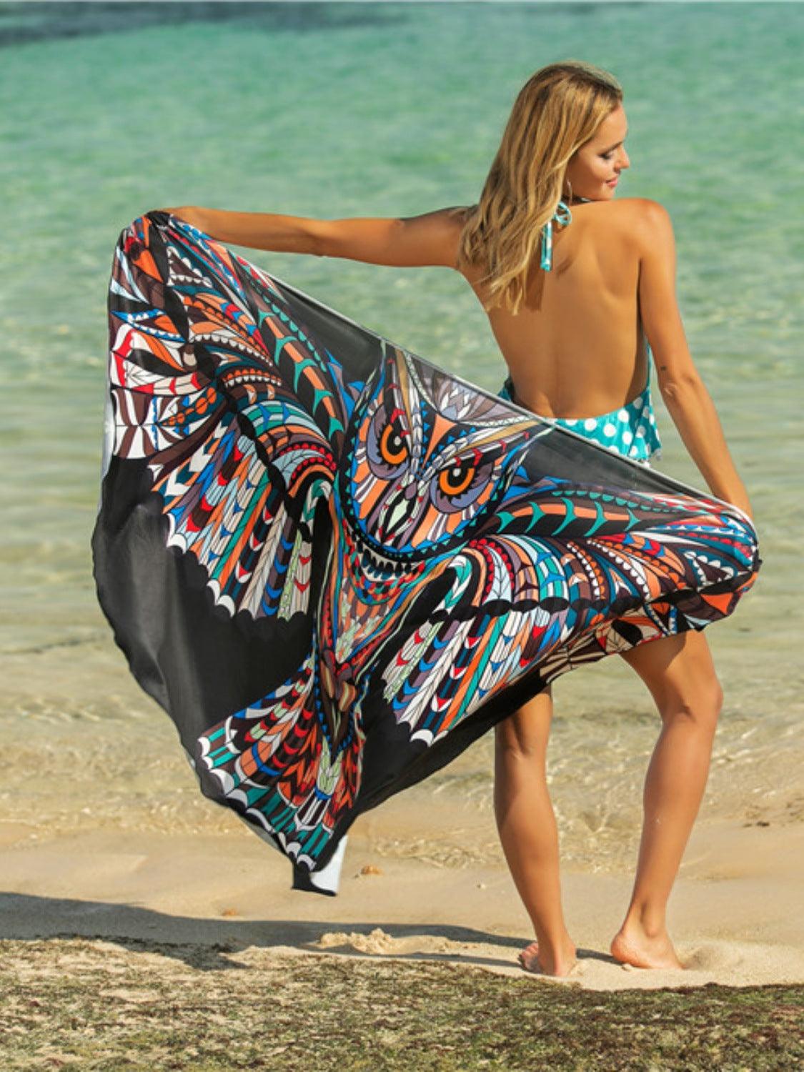 LGC Printed Spaghetti Strap Cover Up - Le Grand Chevalier