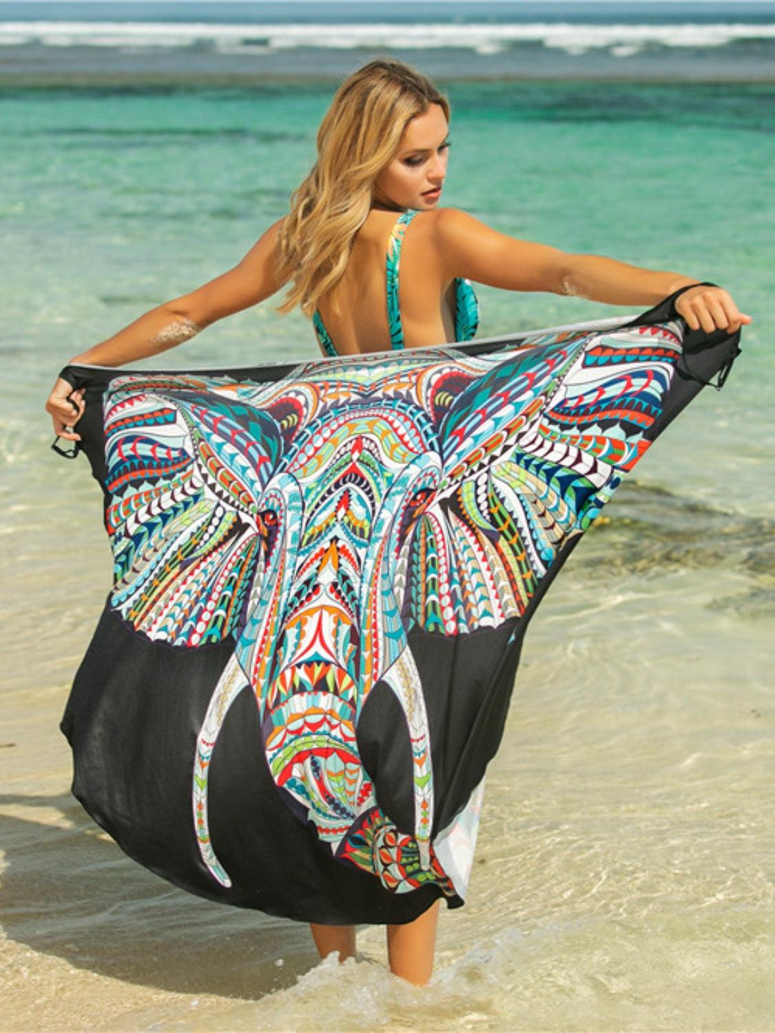 LGC Printed Spaghetti Strap Cover Up - Le Grand Chevalier